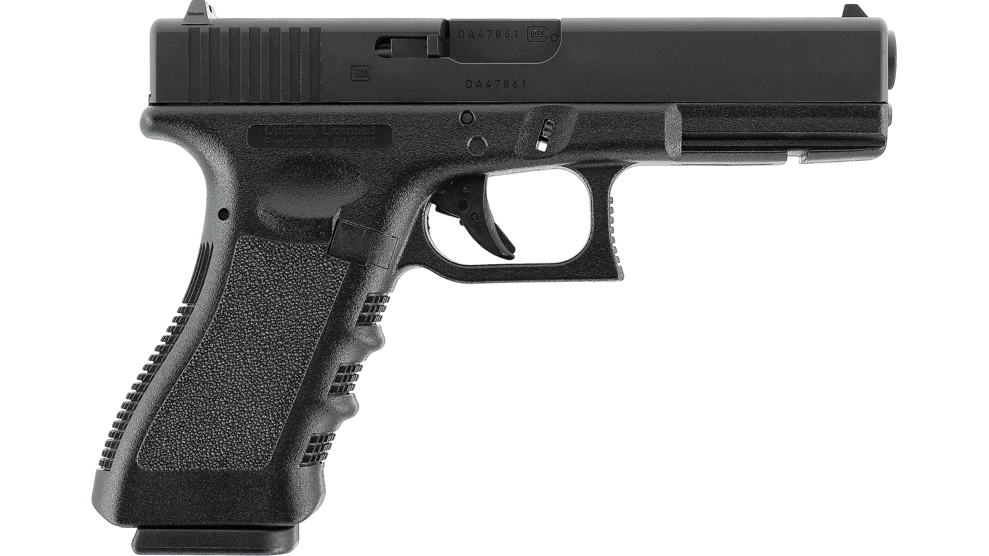 Umarex GHK Glock 17 Gen 3 GBB pistooli, teräsluistilla - musta