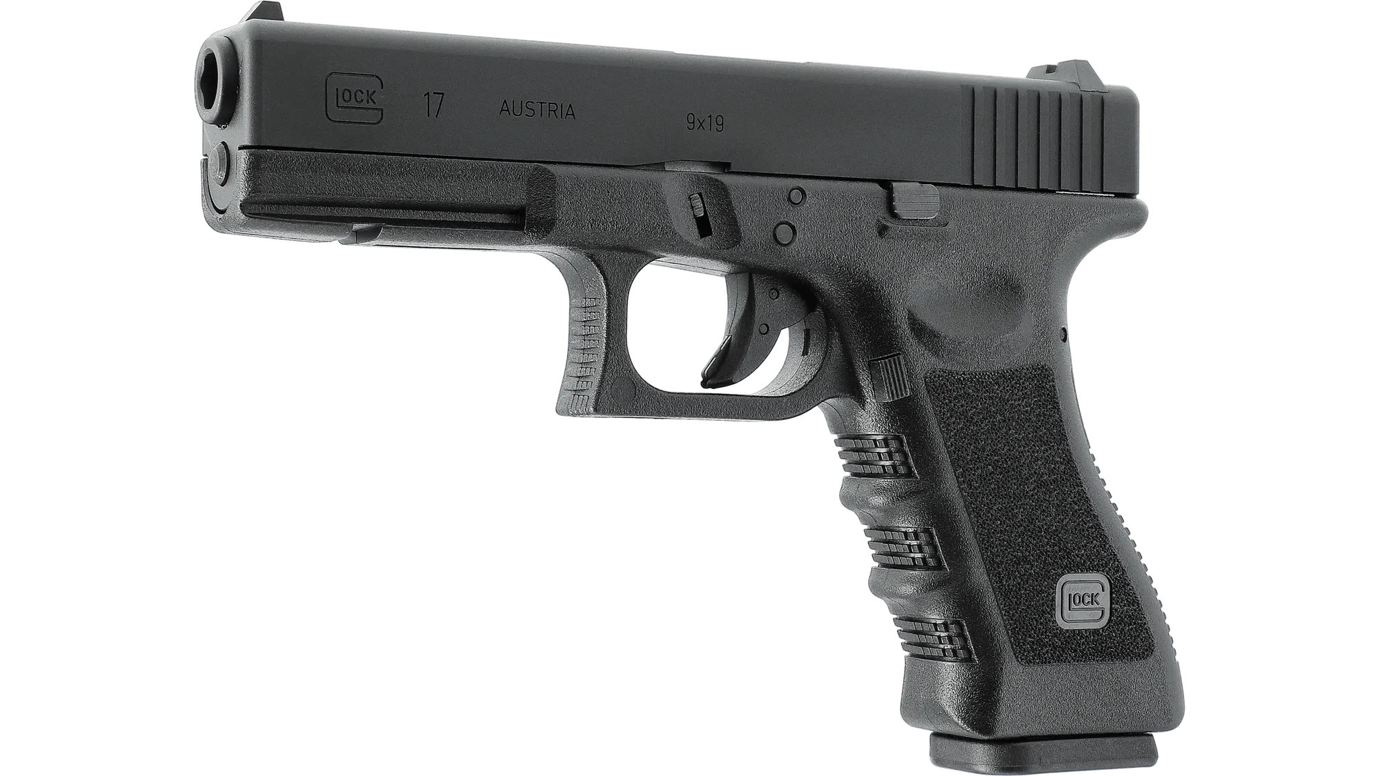 Umarex GHK Glock 17 Gen 3 GBB pistooli, alumiiniluistilla - musta