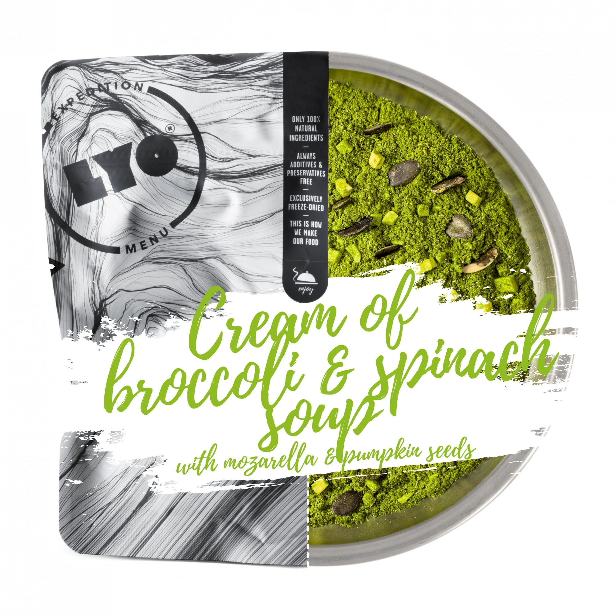 LyoFood Cream of Broccoli and Spinach Soup 370g