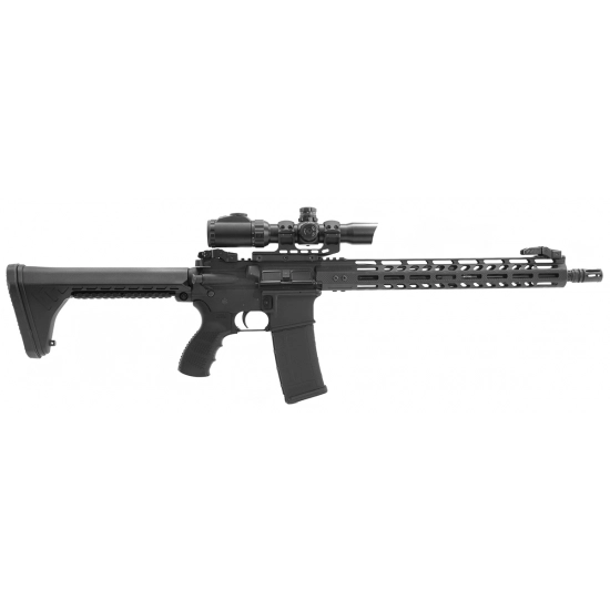 Leapers UTG PRO AR15 Ops Ready S5 Fixed Stock - musta