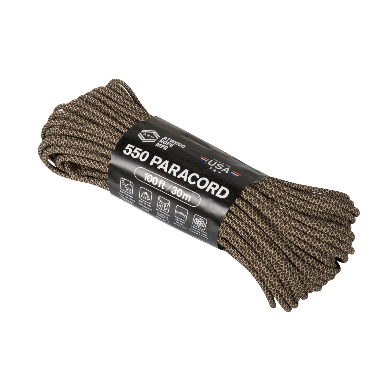 Atwood Rope MFG 550 Paracord-naru 30m (100ft) - Hyena