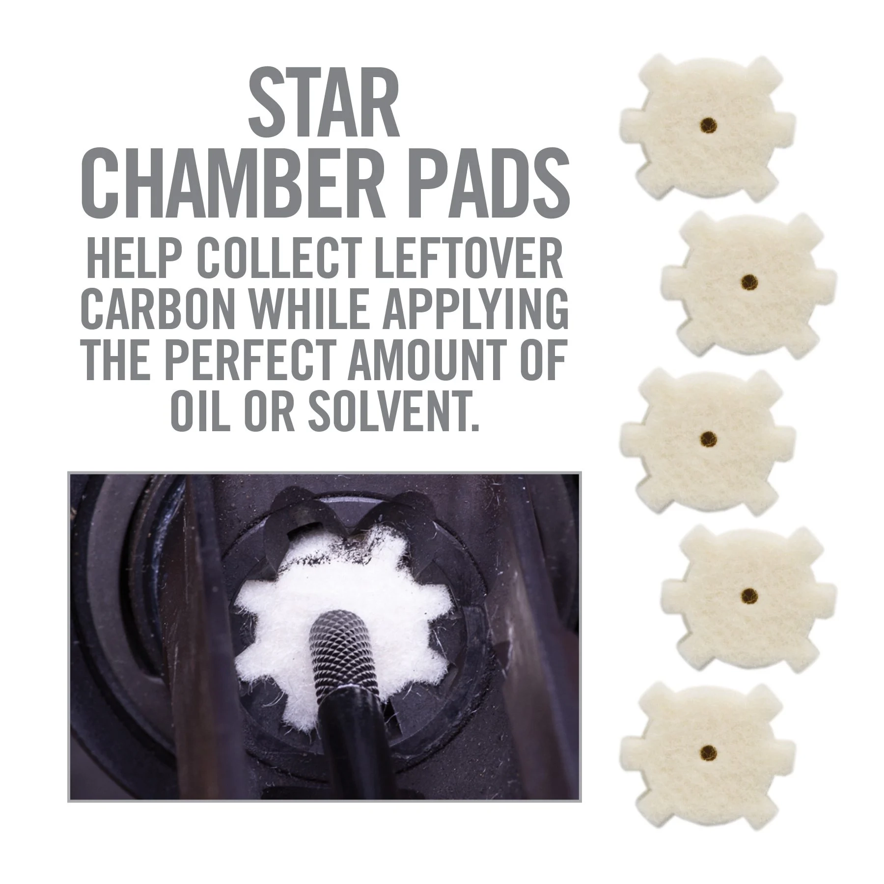 Real Avid AR15 Star Chamber Cleaning Pads - 20 kpl