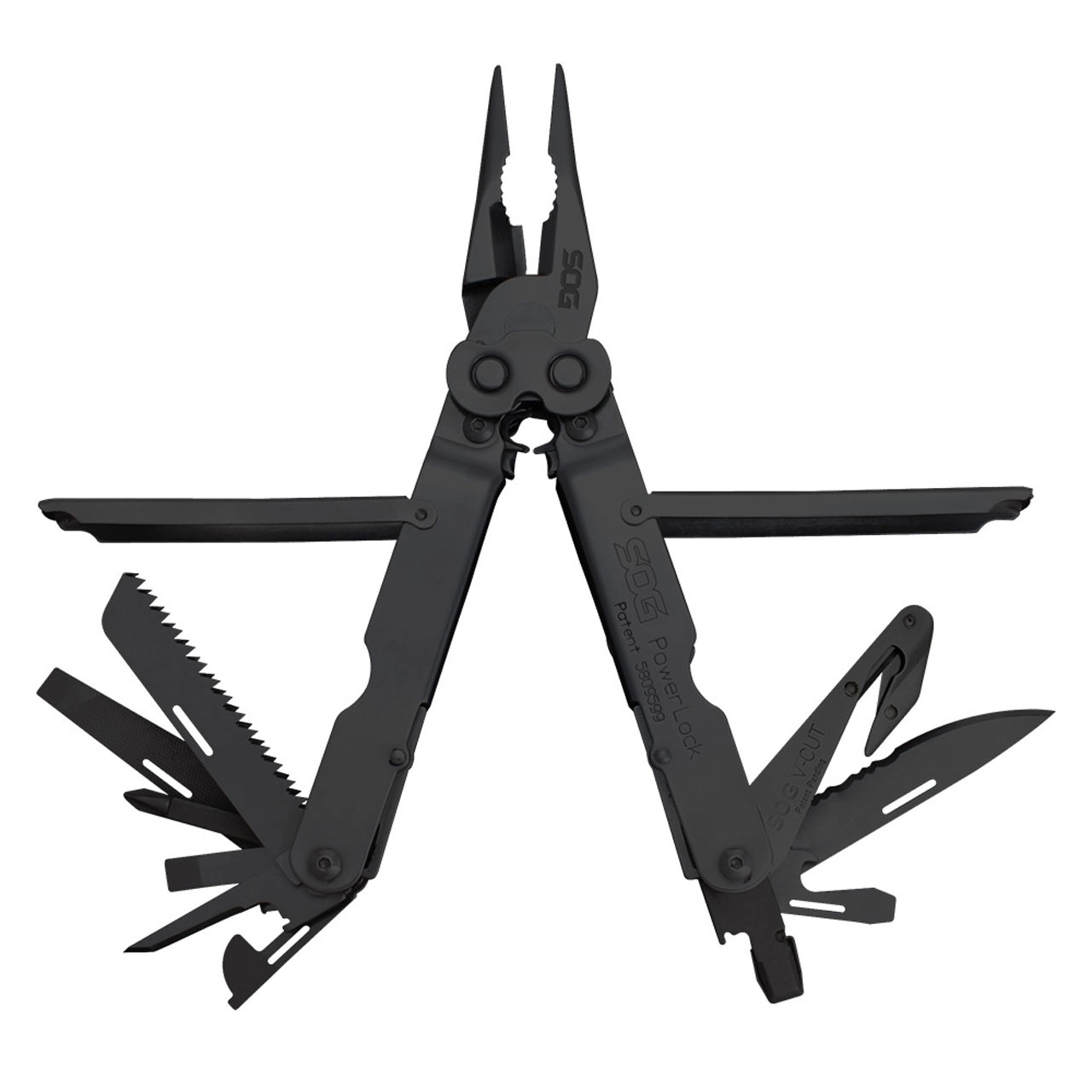 SOG PowerLock EOD 2.0 V-Cutter monitoimityökalu - musta