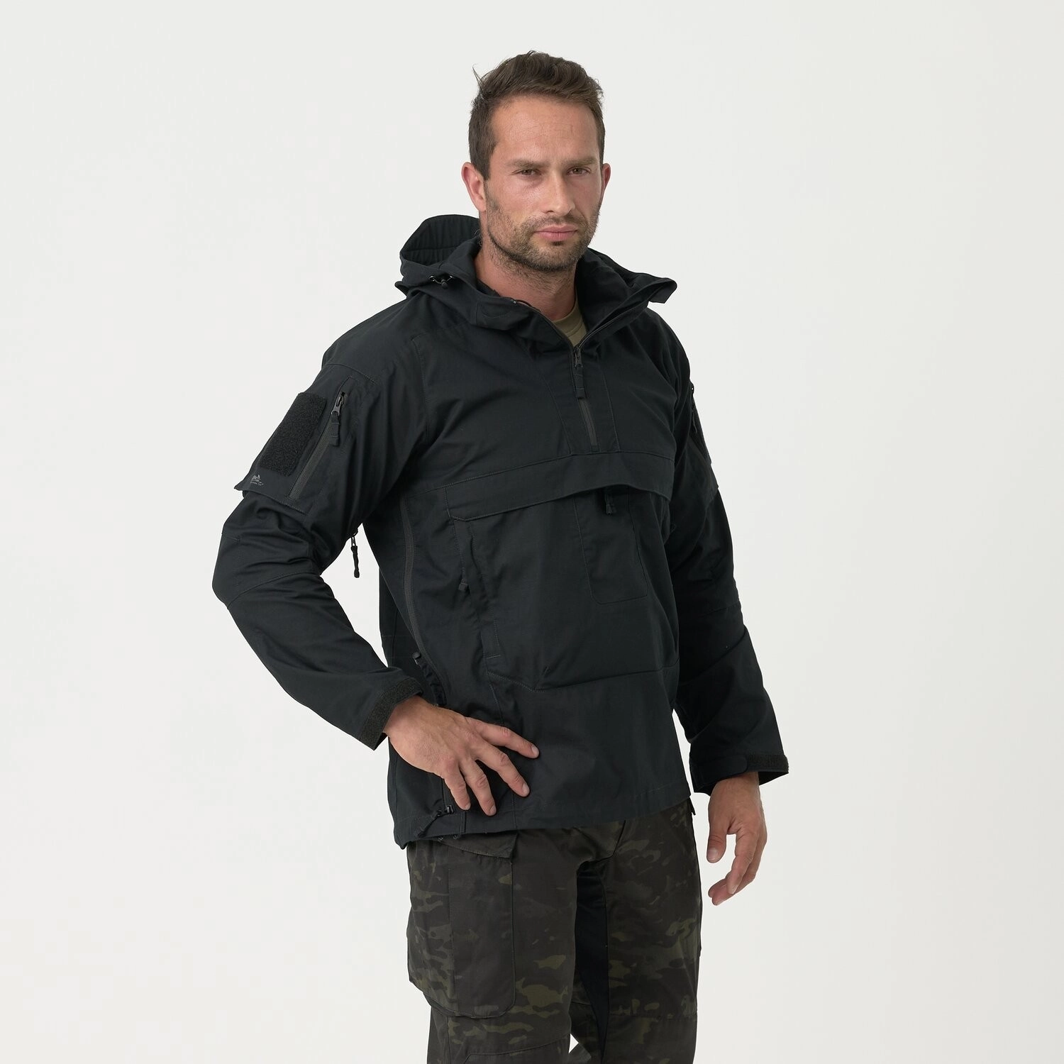 Helikon-Tex Tracer Anorak Jacket - Polycotton Stretch Ripstop - Black