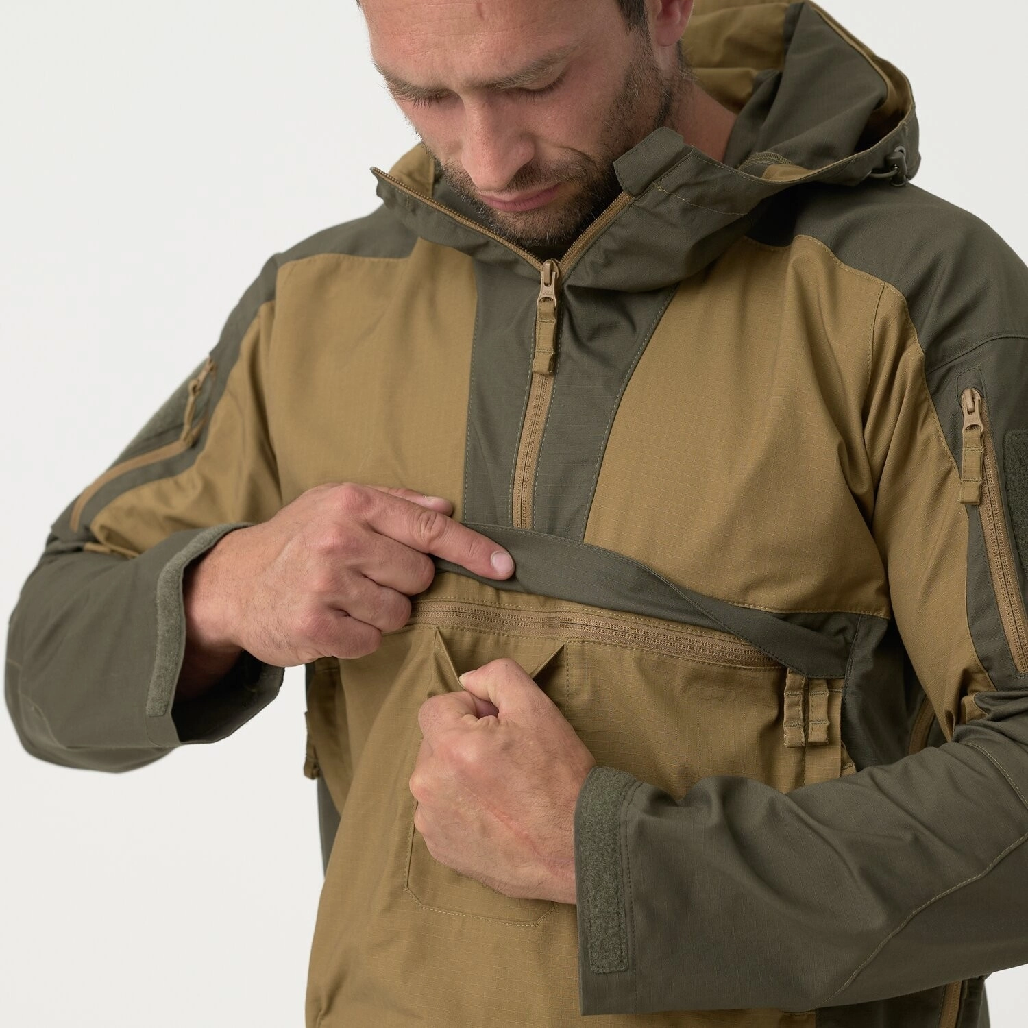 Helikon-Tex Tracer Anorak Jacket - Polycotton Stretch Ripstop - PL Woodland