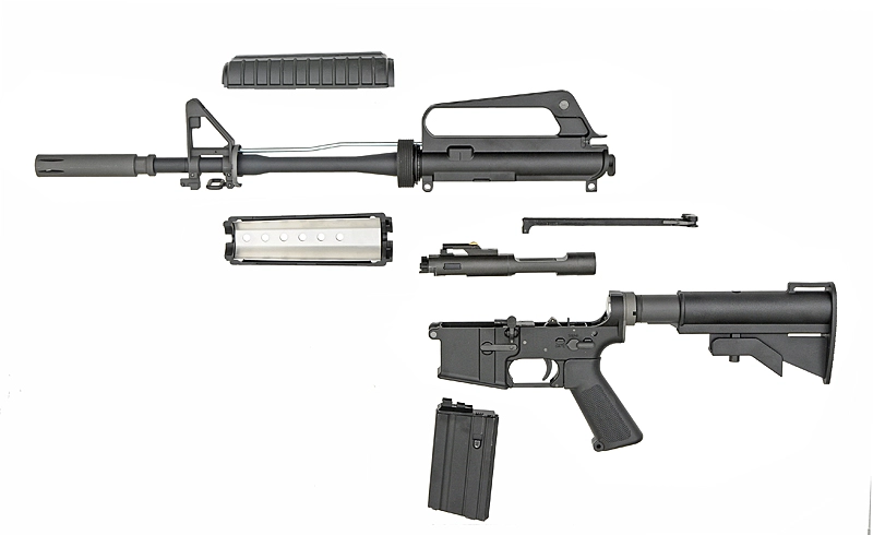 WE XM177 V3 GBBR Open Bolt - musta