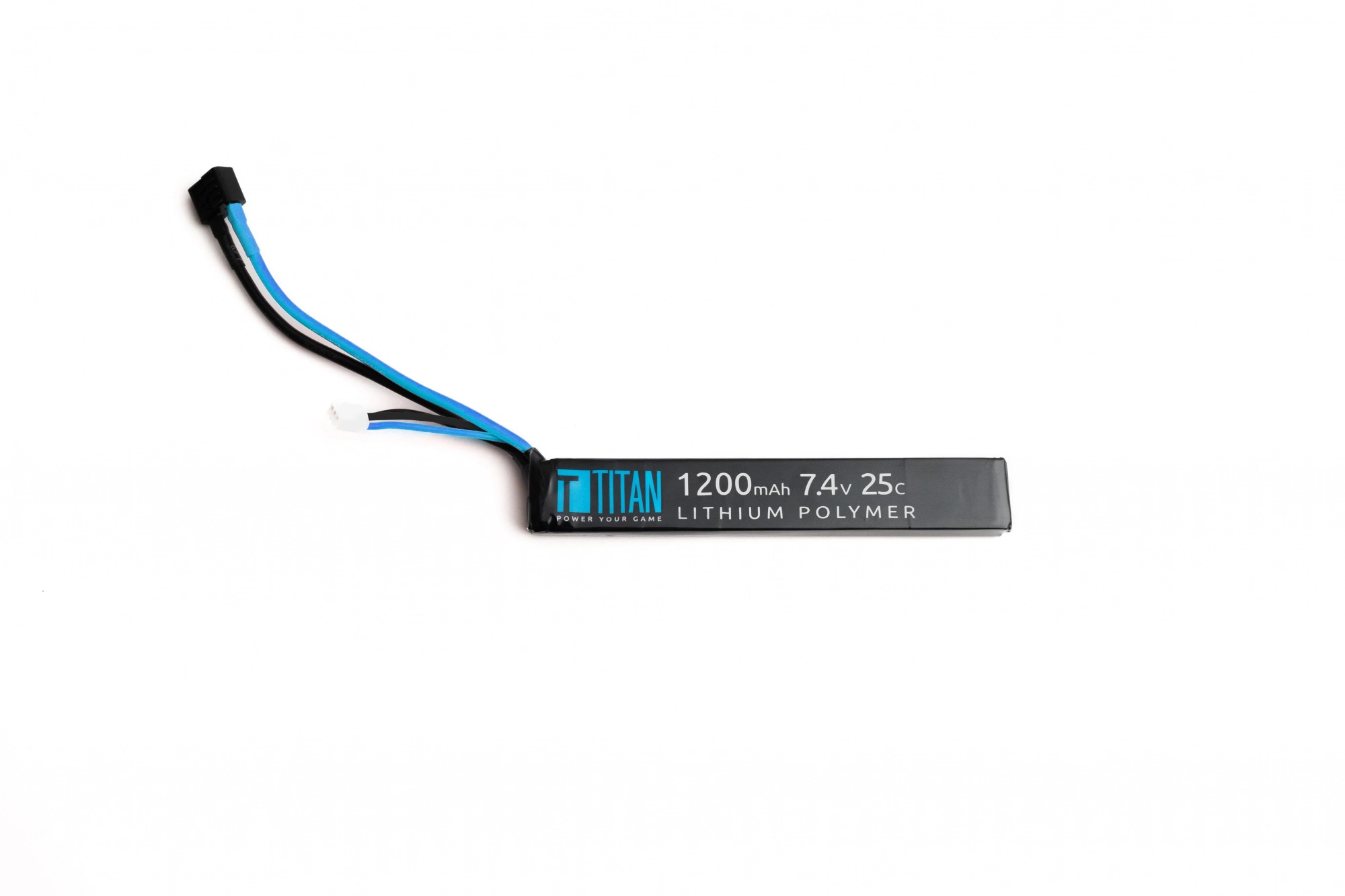 Titan LiPo 1200mAh 7.4v 25C Stick - T-Plug / Deans