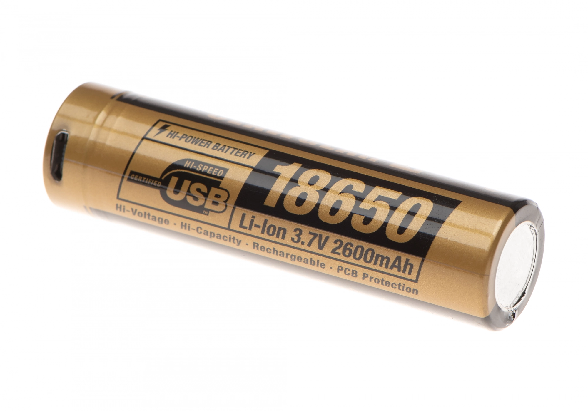 Clawgear 18650 3.7V 2600mAh Micro-USB akku