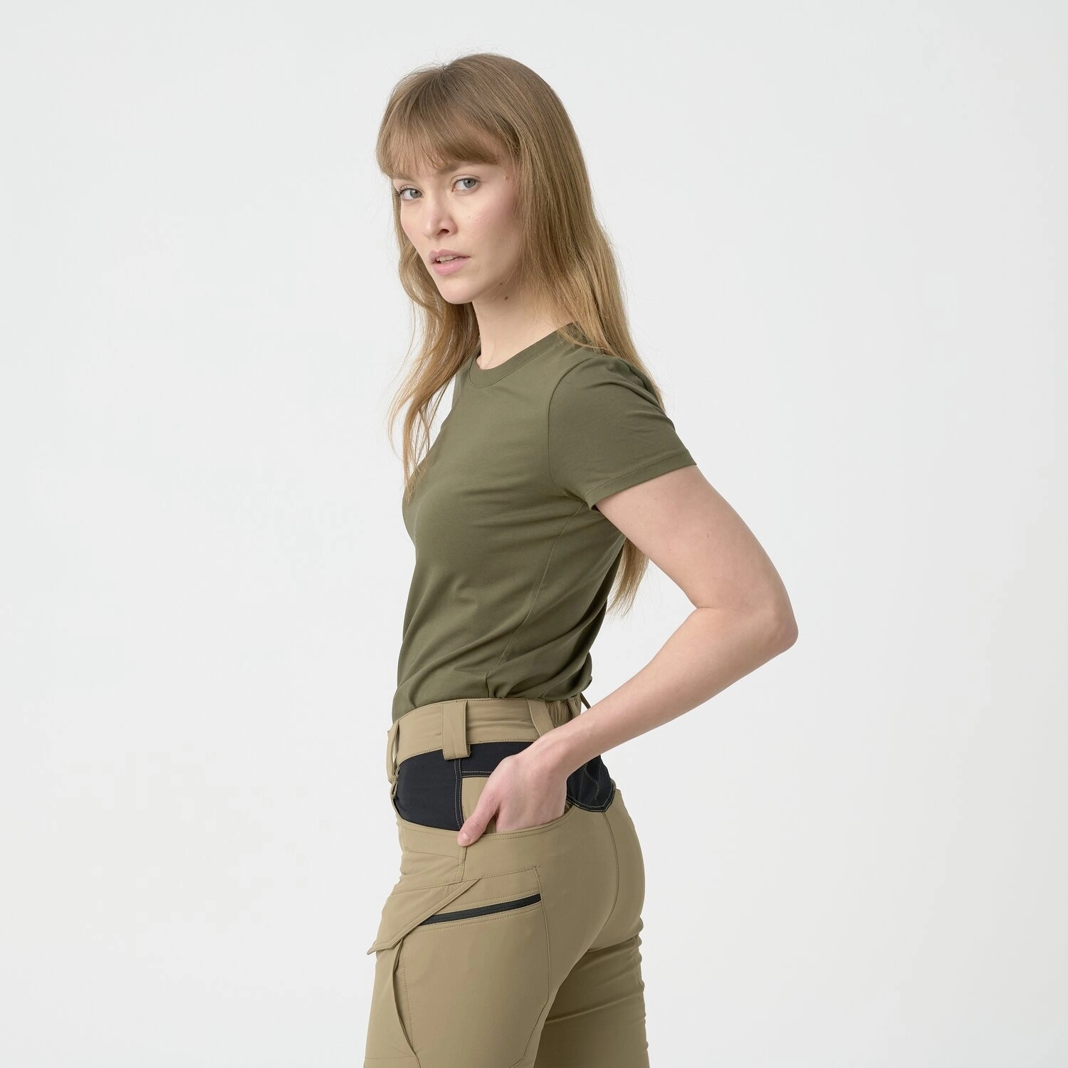 Helikon-Tex Womens OTP housut - VersaStretch - Khaki / Black