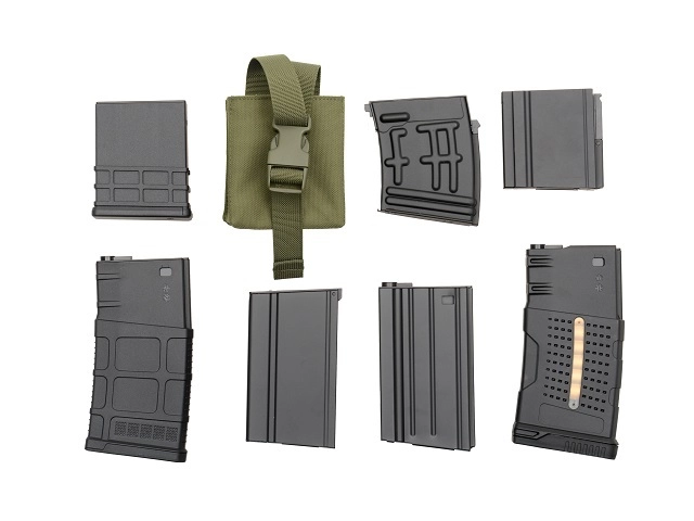 8FIELDS Sniper Rifle Mag Pouch - musta