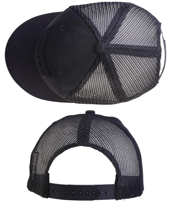 Mil-Tec Trucker Cap, ripstop - musta