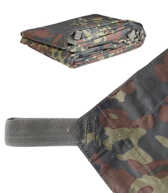 Mil-Tec Tarp 3x3m Polyester Ripstop - flecktarn