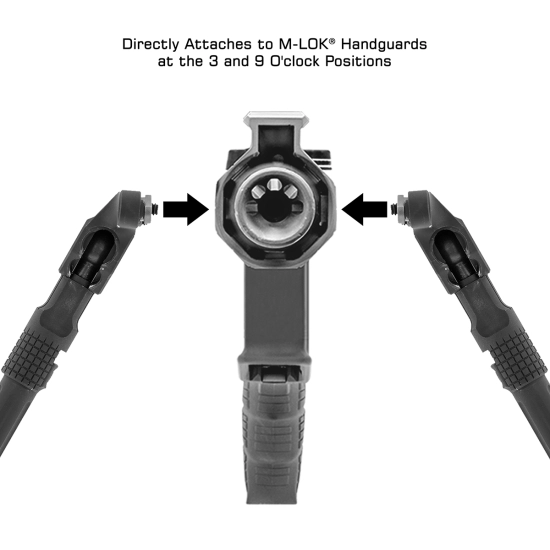 Leapers UTG Recon Flex II M-LOK Bipod, 7.0-9.0" - musta