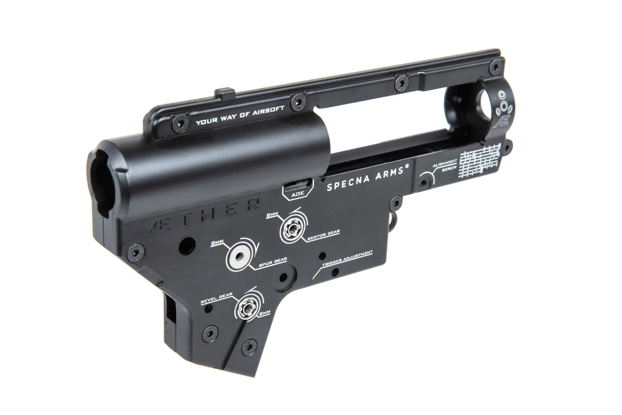 Specna Arms Ather V2 rataslaatikon kuoret - J-Cage laakereilla