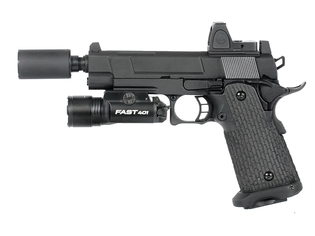 Army Armament R504 Hi-Capa 4.3 GBB pistooli - musta