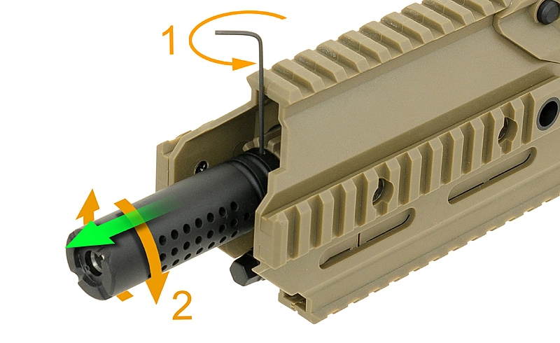 APS Urban Assault Rifle sähköase - Tan