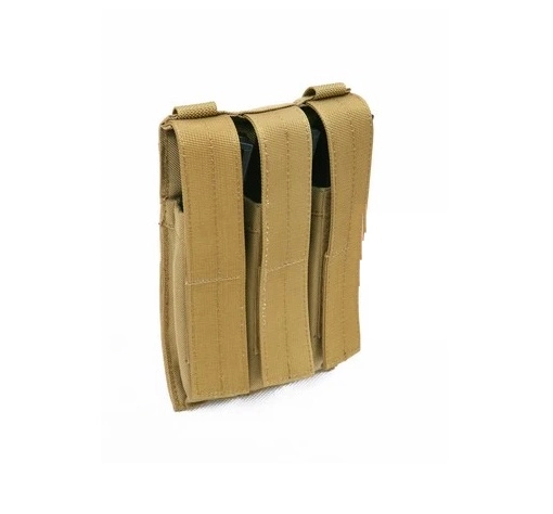 Pantac MOLLE Triple MP5 Magazine Pouch, kojootinruskea (C216-CB)