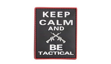 101 INC "Keep Calm and be Tactical" moraalimerkki, velkrolla - värillinen