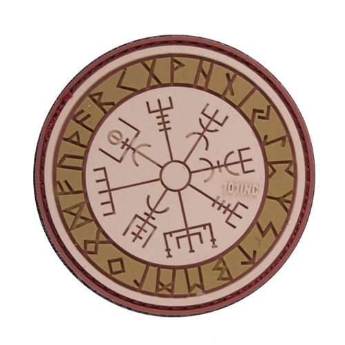 101 INC "Vegvisir" 3D velkromerkki - värillinen