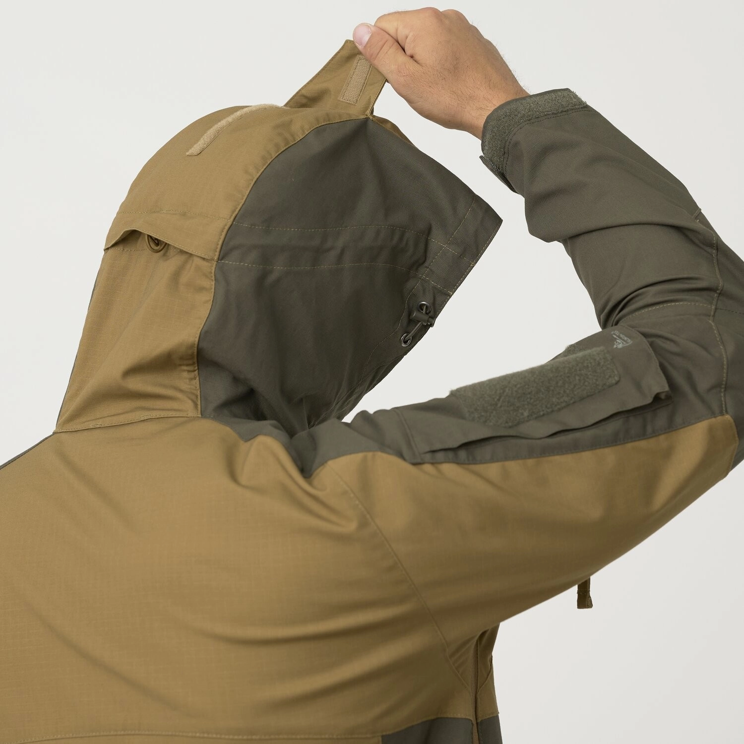 Helikon-Tex Tracer Anorak Jacket - Polycotton Stretch Ripstop - Coyote / Taiga Green