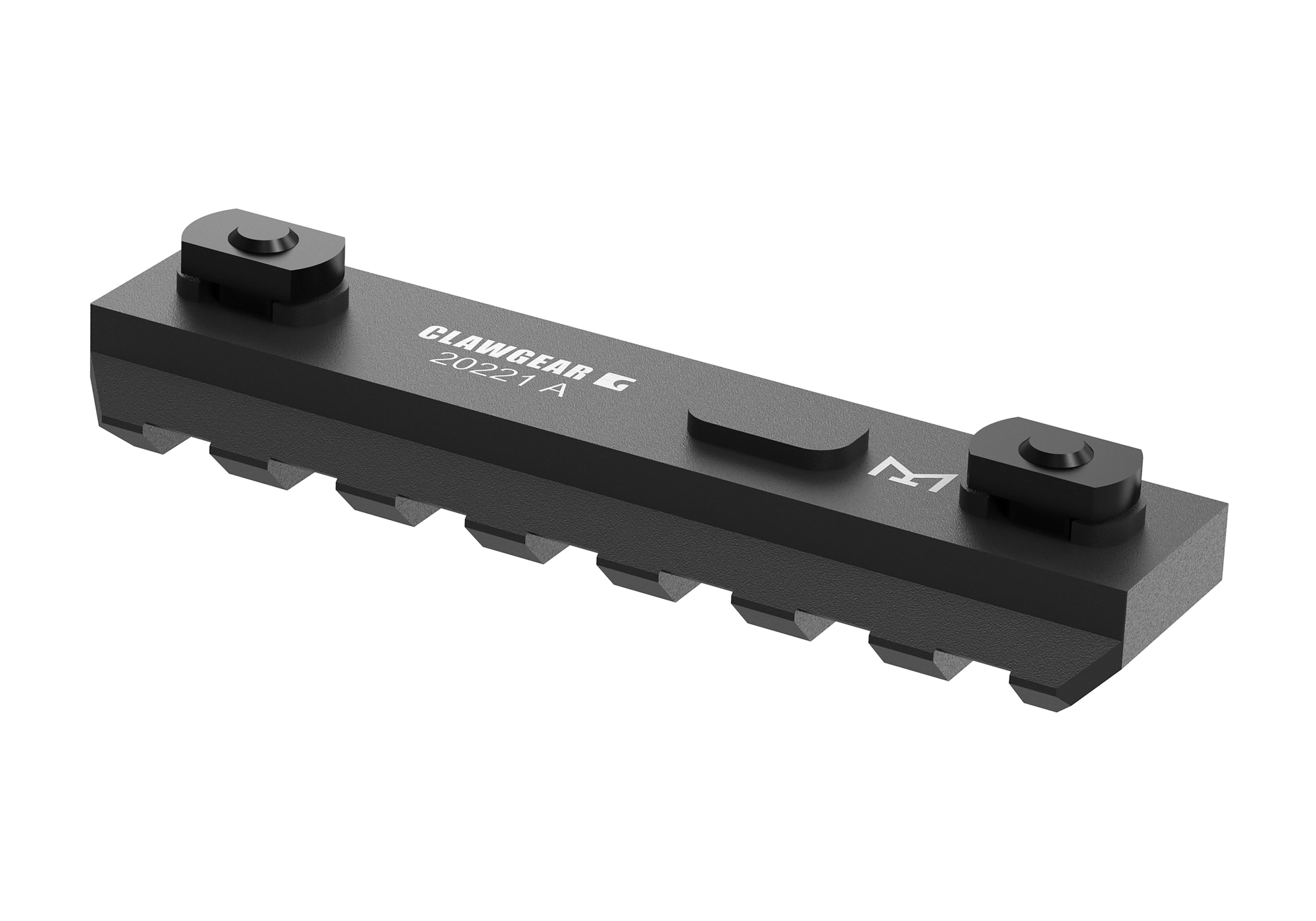 Clawgear M-LOK 7 Slot Picatinny-kisko - musta