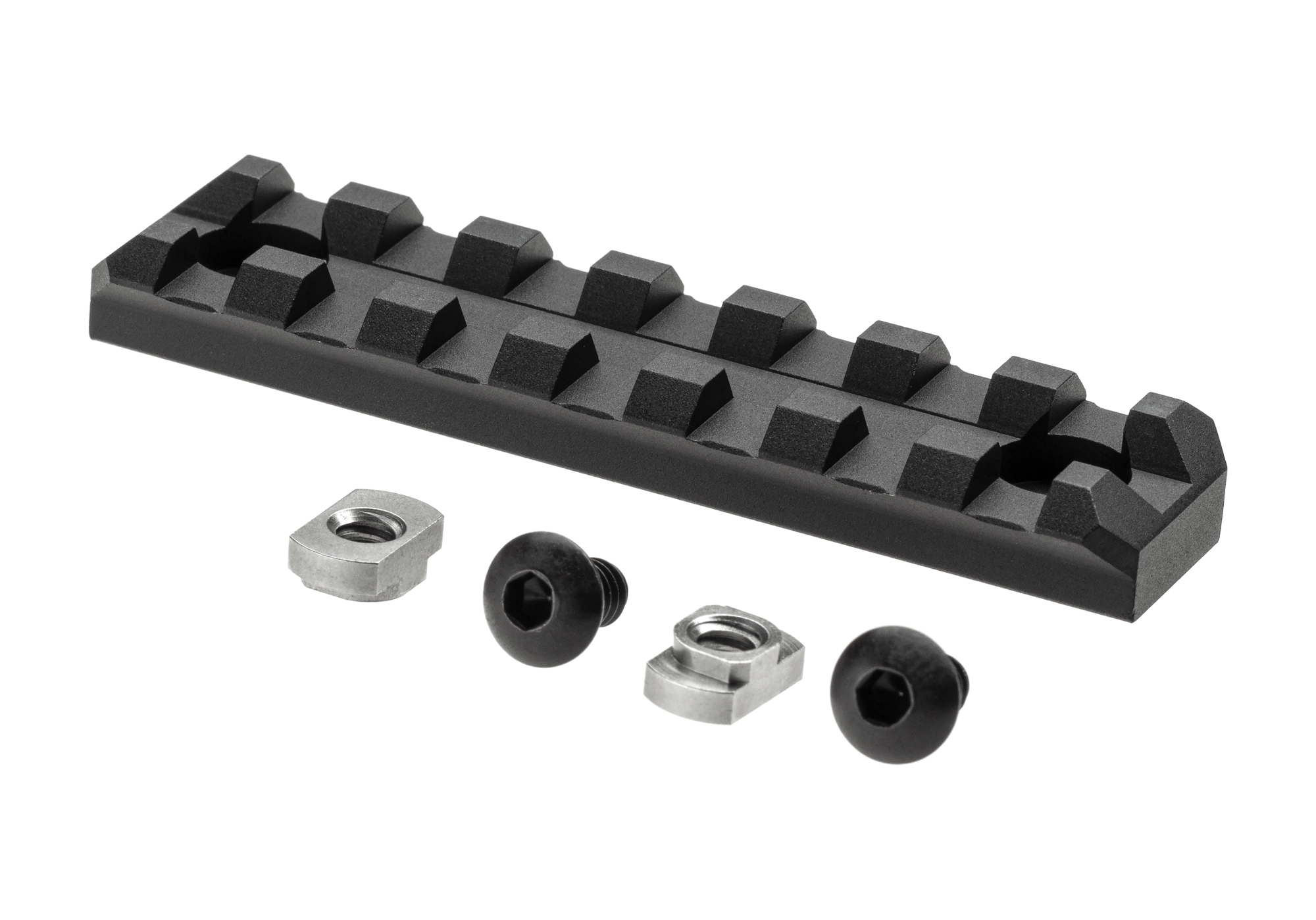 Clawgear M-LOK 7 Slot Picatinny-kisko - musta