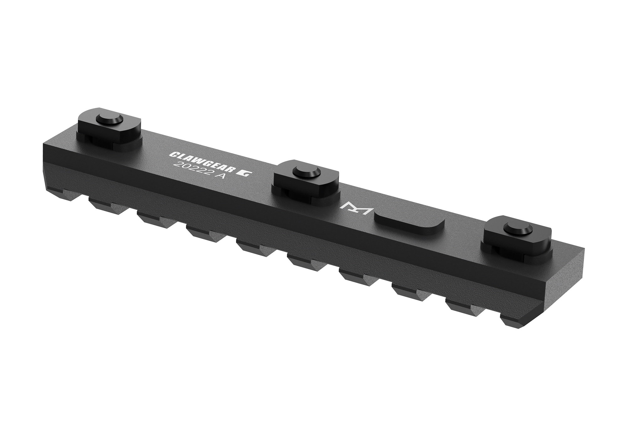 Clawgear M-LOK 9 Slot Picatinny-kisko - musta