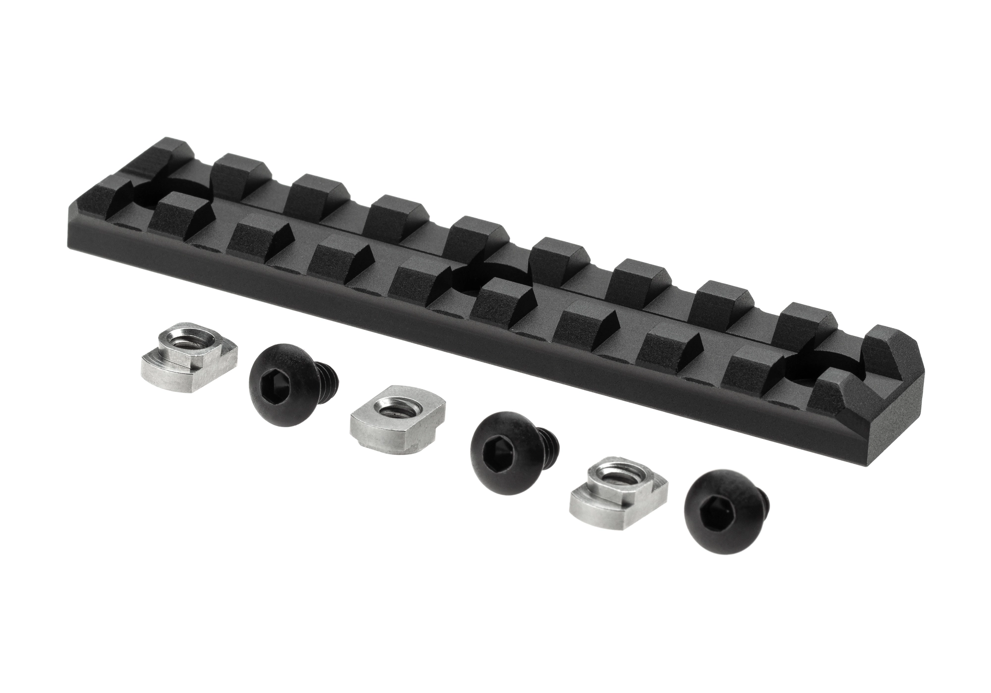 Clawgear M-LOK 9 Slot Picatinny-kisko - musta