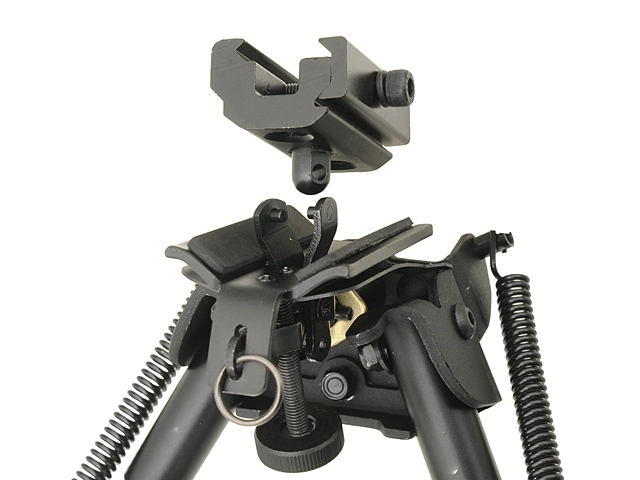 ACM Bipod haaratuki RIS-adapterilla, metallinen - musta