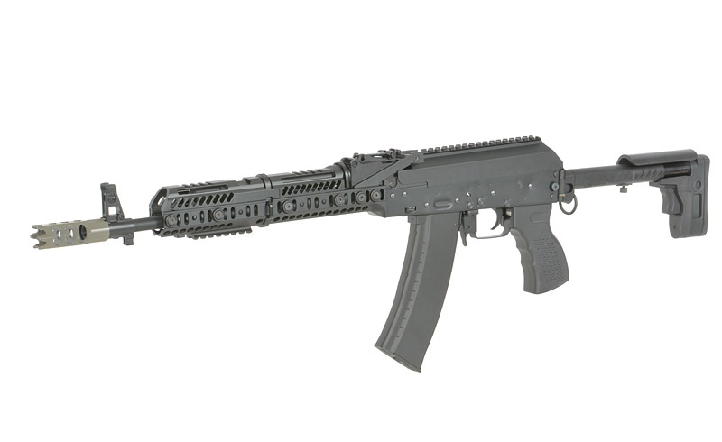 Cyma CM113A AK-74 Tactical sähköase, Eshooter ETU - musta