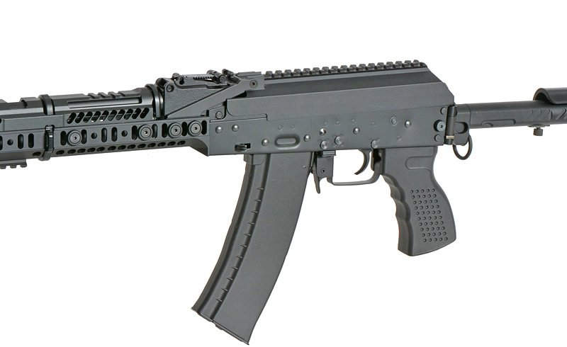 Cyma CM113A AK-74 Tactical sähköase, Eshooter ETU - musta