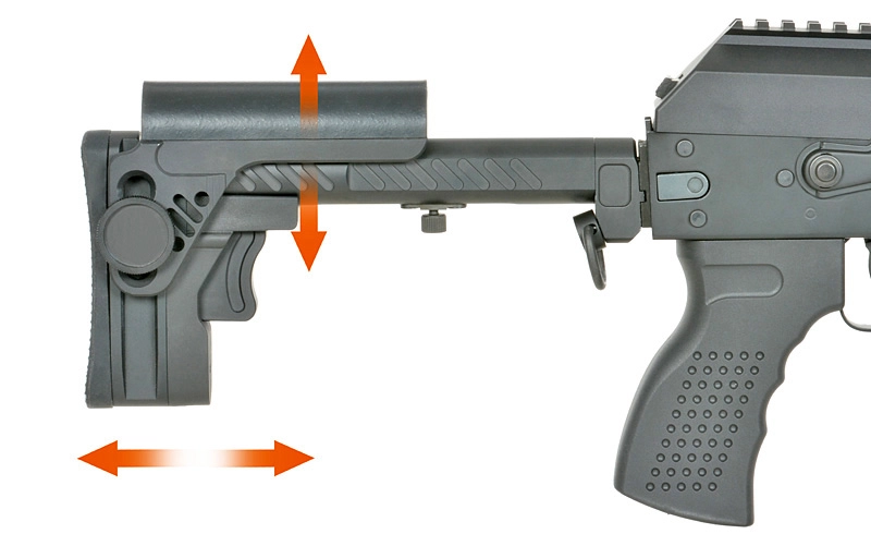 Cyma CM113A AK-74 Tactical sähköase, Eshooter ETU - musta