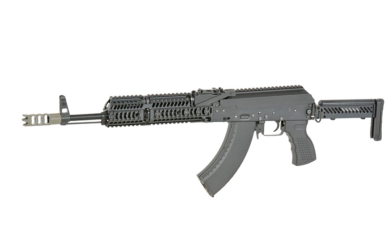 Cyma CM113 AK-47/AKM Tactical sähköase, Eshooter ETU - musta