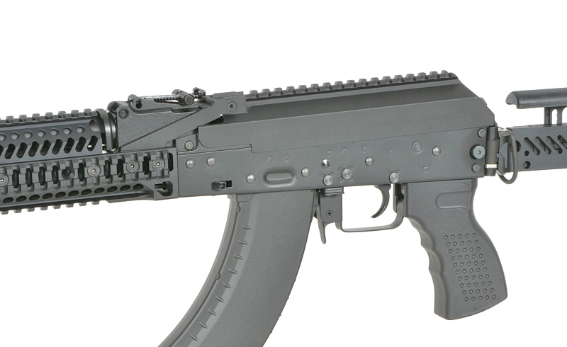 Cyma CM113 AK-47/AKM Tactical sähköase, Eshooter ETU - musta