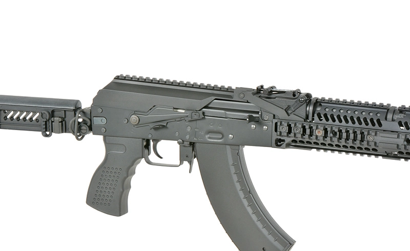 Cyma CM113 AK-47/AKM Tactical sähköase, Eshooter ETU - musta