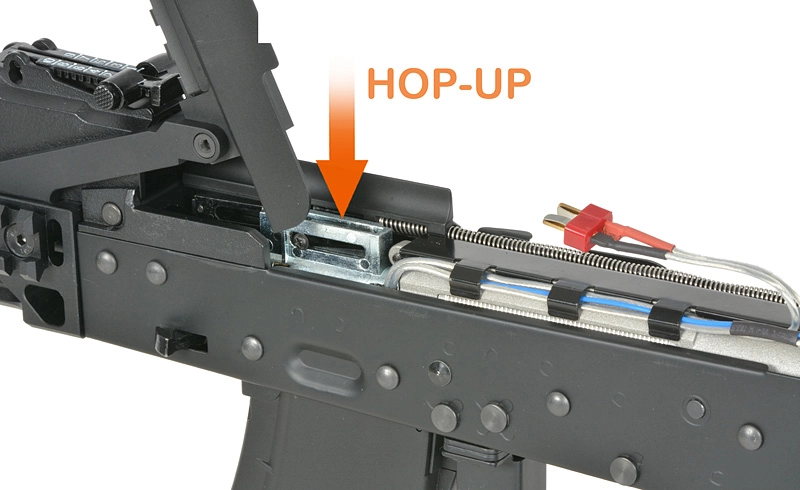 Cyma CM113 AK-47/AKM Tactical sähköase, Eshooter ETU - musta