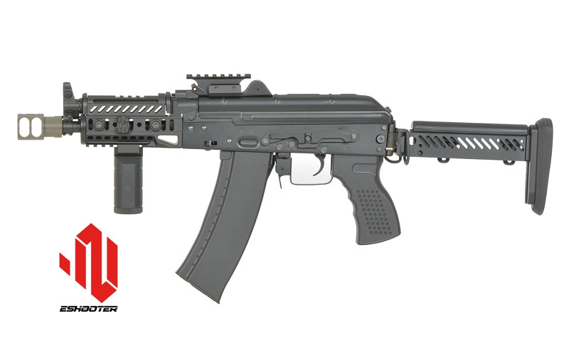 Cyma CM113B AKS-74U Tactical sähköase, Eshooter ETU - musta