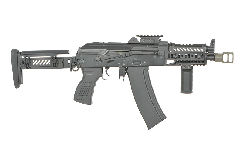 Cyma CM113B AKS-74U Tactical sähköase, Eshooter ETU - musta