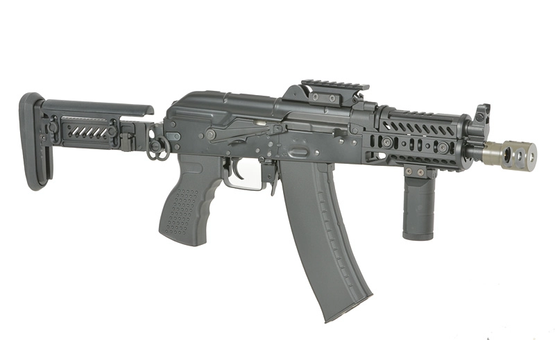 Cyma CM113B AKS-74U Tactical sähköase, Eshooter ETU - musta