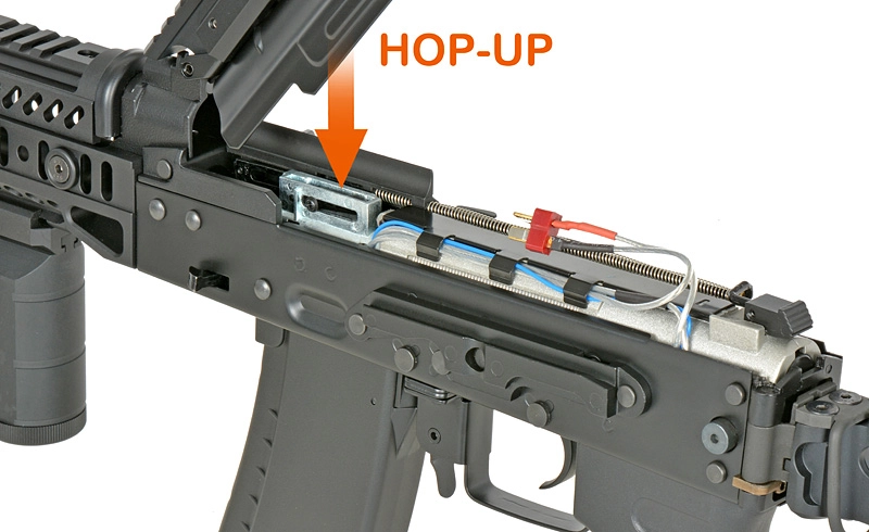 Cyma CM113B AKS-74U Tactical sähköase, Eshooter ETU - musta