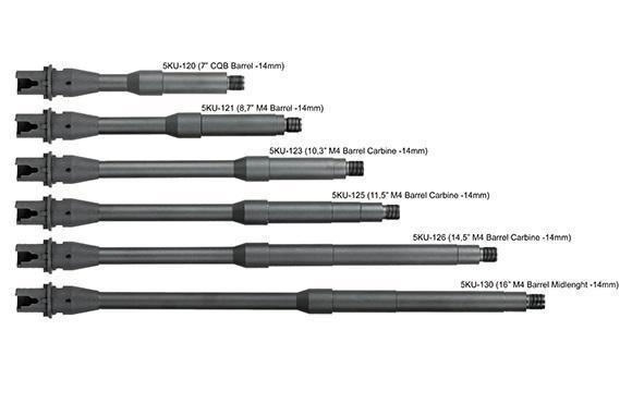 5KU M4 / M16 ulkopiippu (5KU-122) - 10 tuumaa / 254 mm