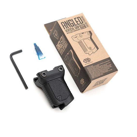 Strike Industries Picatinny Angled Vertical Grip - Short - Musta