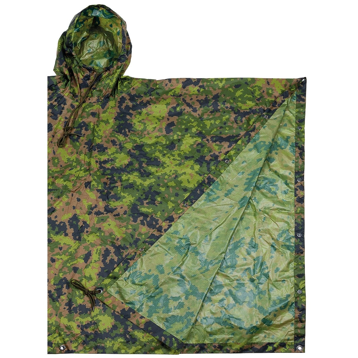 MFH Poncho sadeviitta, RipStop - M05 camo