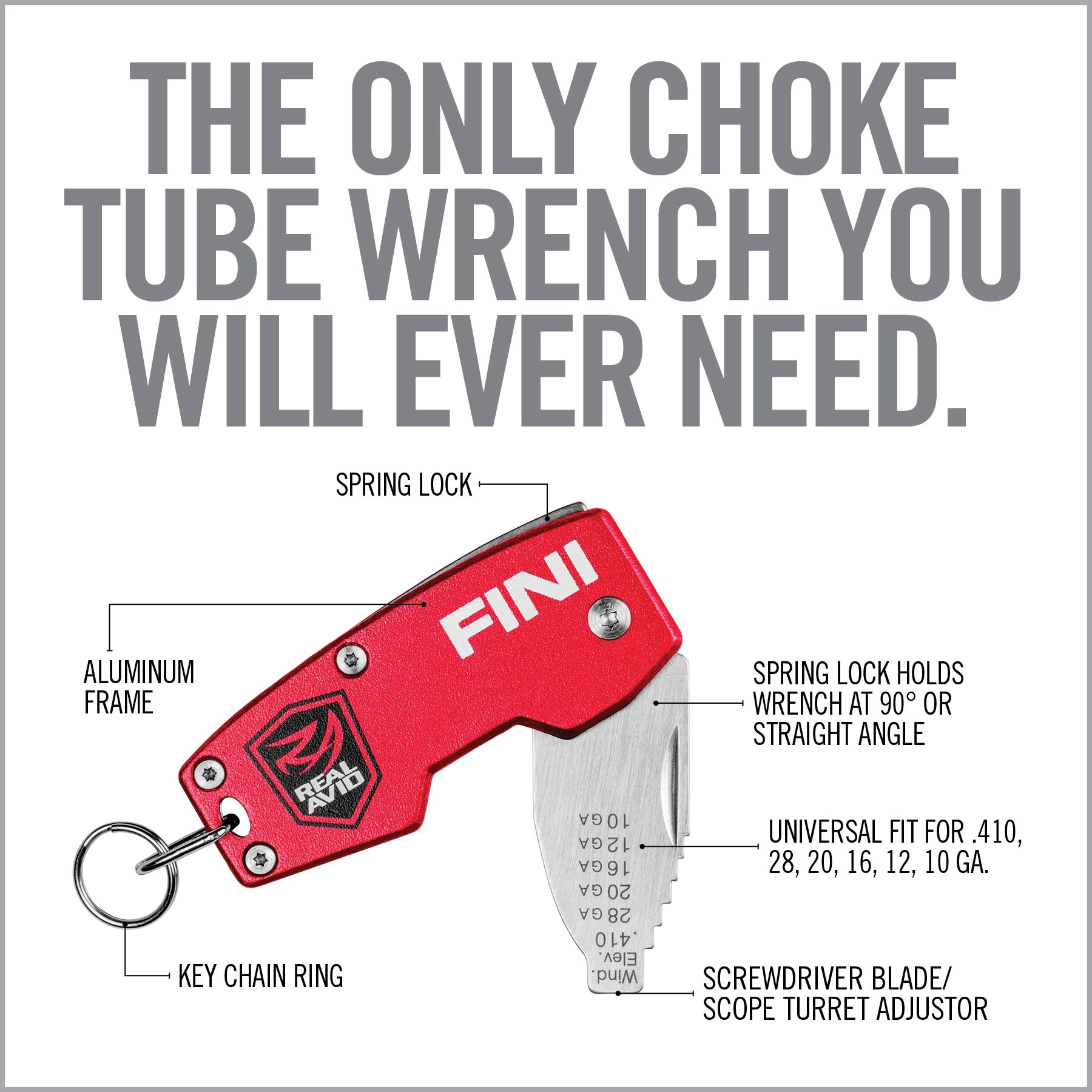 Real Avid FINI Universal Choke Tube Wrench