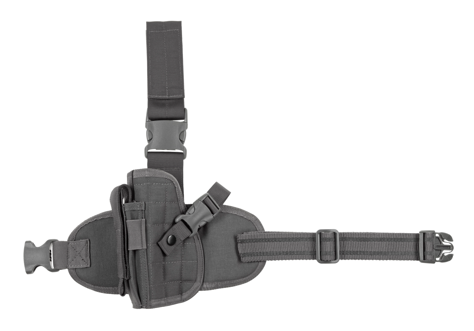 Invader Gear Dropleg Holster reisikotelo, vasemmalle -  Wolf Grey