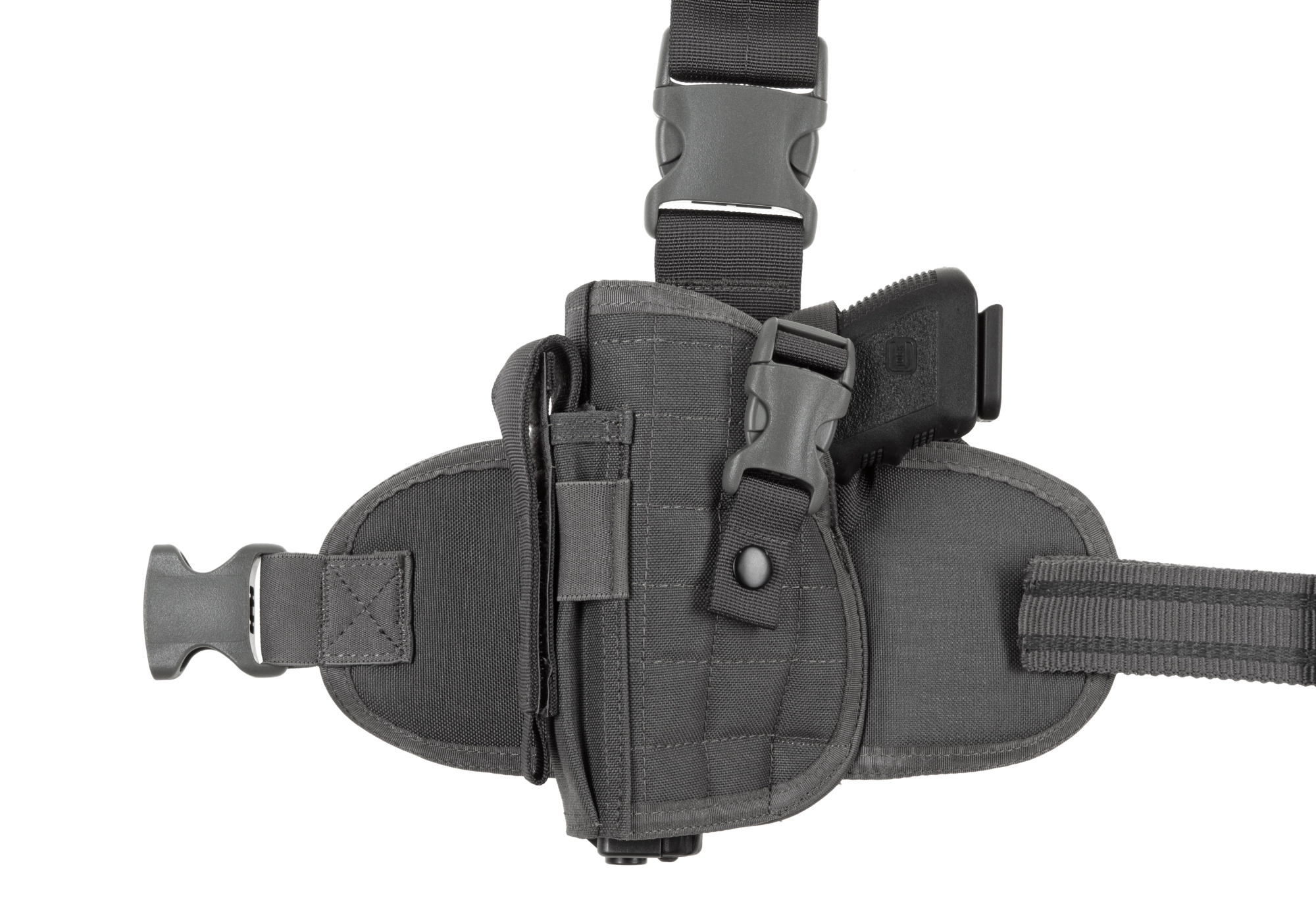 Invader Gear Dropleg Holster reisikotelo, vasemmalle -  Wolf Grey