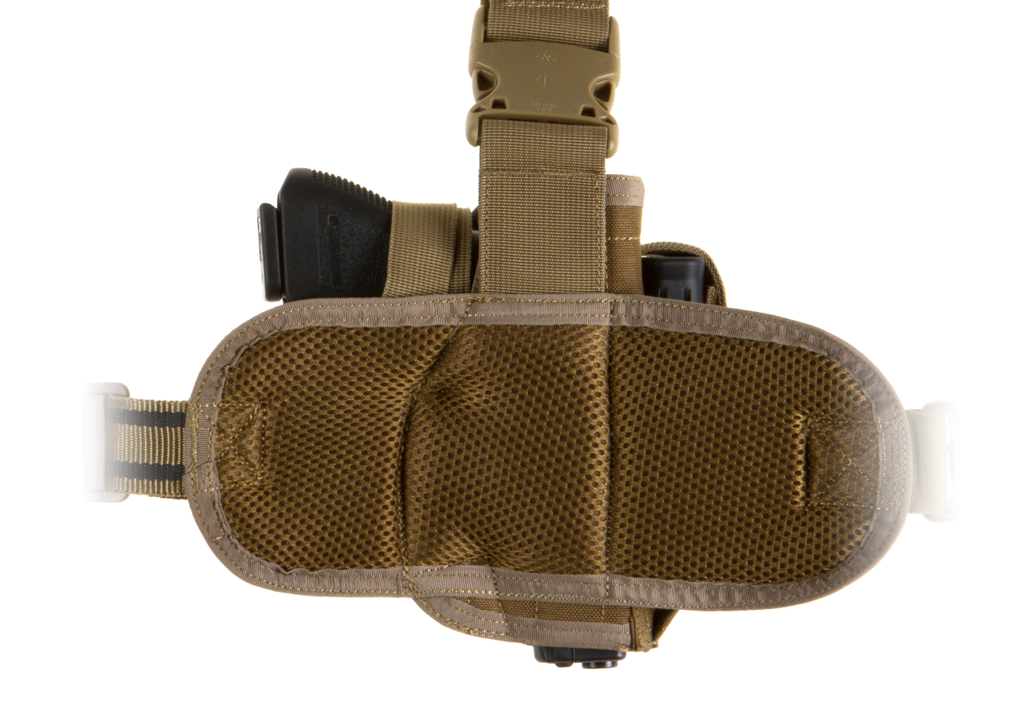 Invader Gear Dropleg Holster reisikotelo, vasemmalle - Coyote