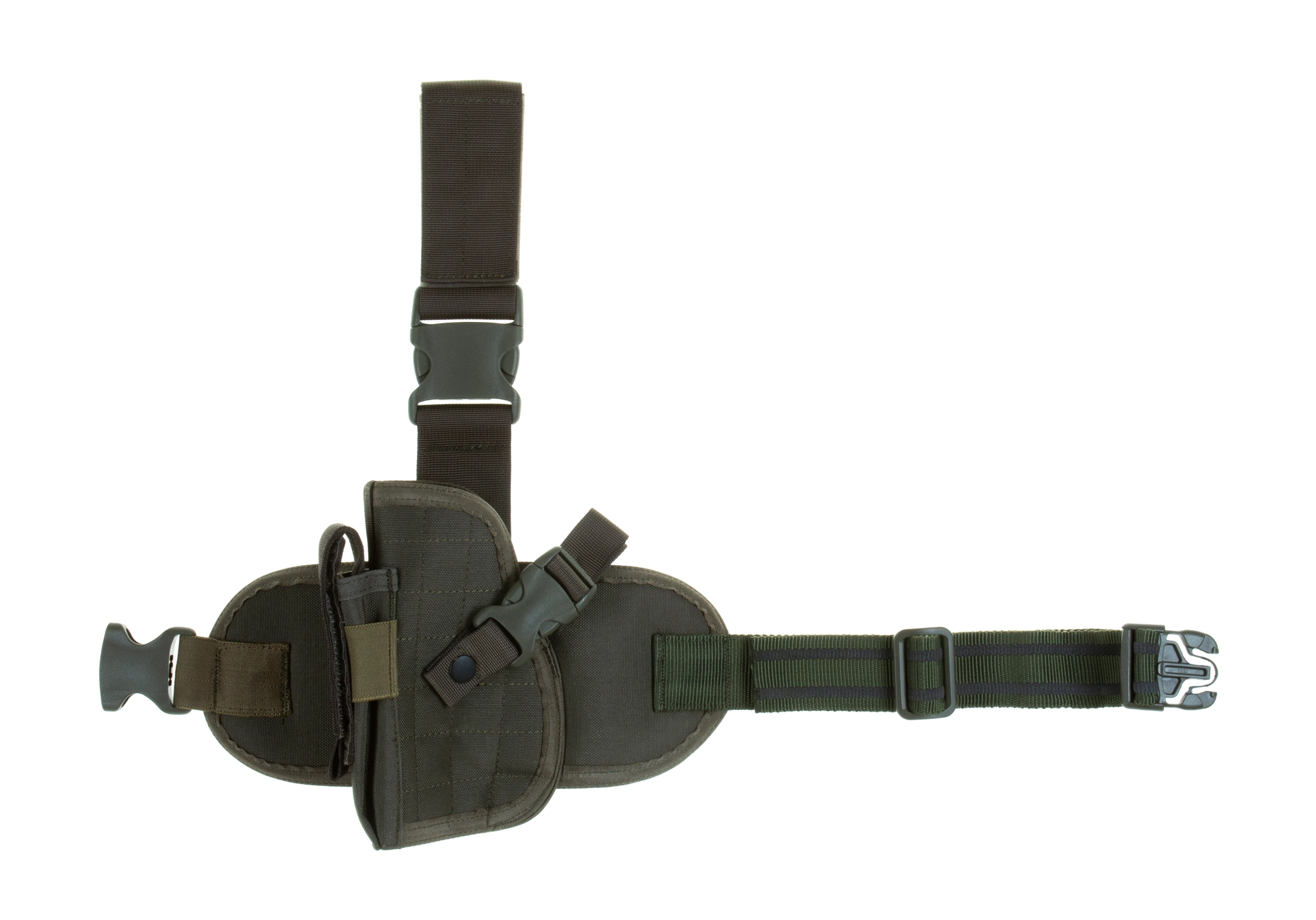 Invader Gear Dropleg Holster reisikotelo, vasemmalle - Ranger Green