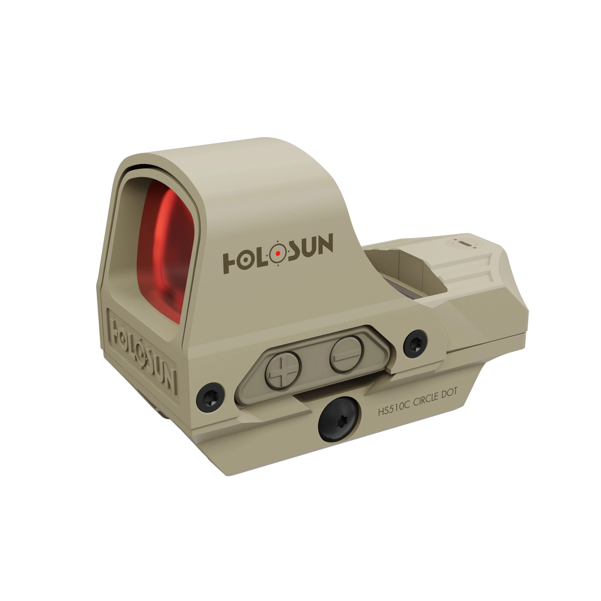 Holosun HS510C Solar Red Circle Dot refleksitähtäin - Flat Dark Earth