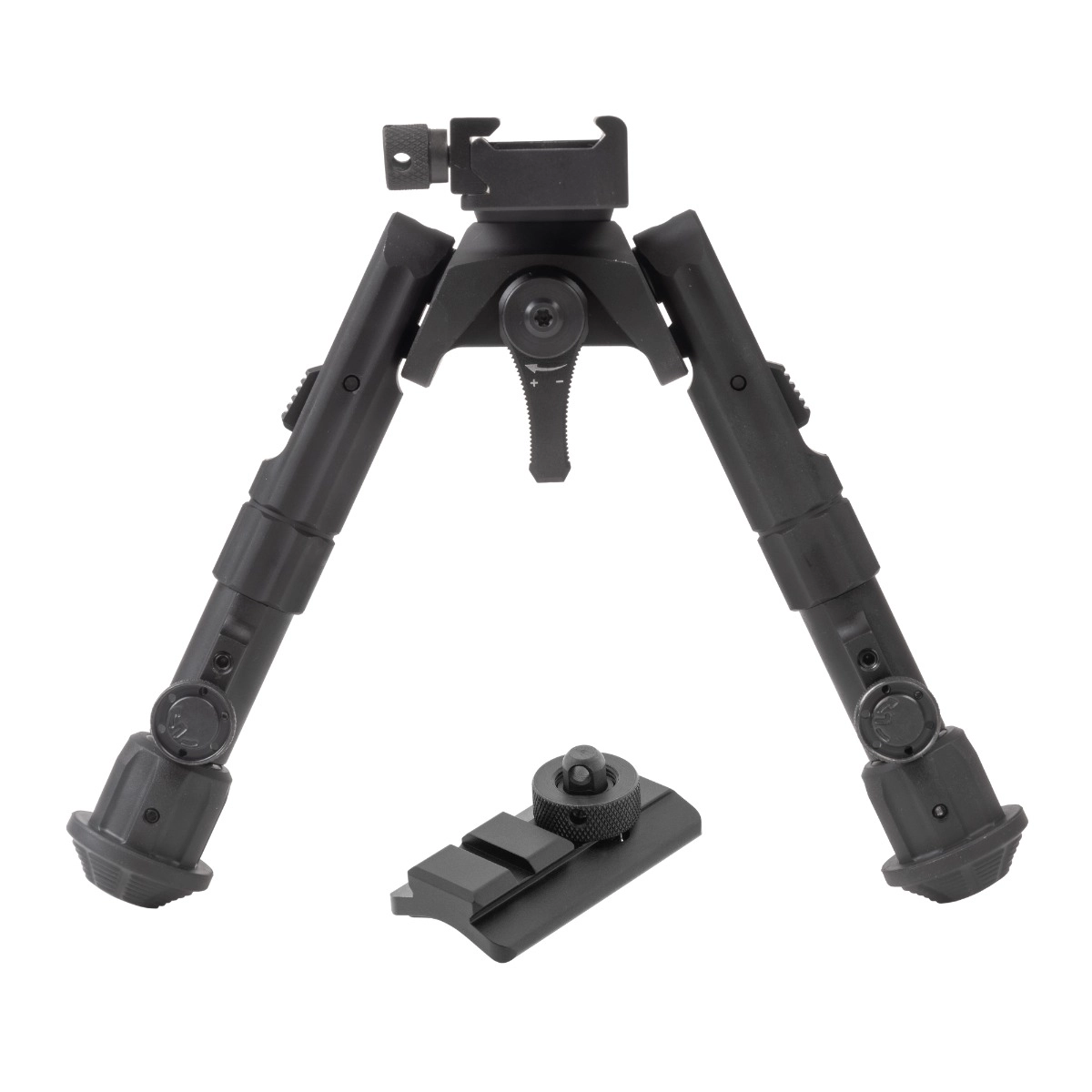 Leapers UTG Recon 360 TL Picatinny Bipod, 5.6"-7.2" Center Height - musta